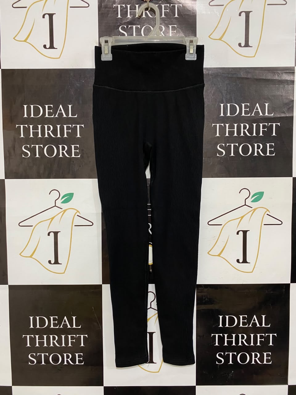 LULULEMON |XS| WAIST 22| WOMEN'S BLACK SEAMLESS HIGH-WAISTED RIBBED ATHLETIC LEGGINGS