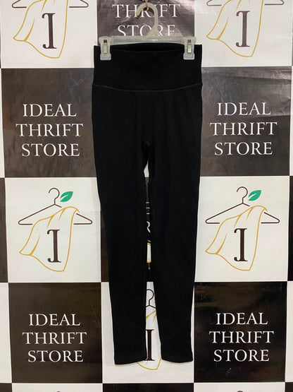 LULULEMON |XS| WAIST 22| WOMEN'S BLACK SEAMLESS HIGH-WAISTED RIBBED ATHLETIC LEGGINGS