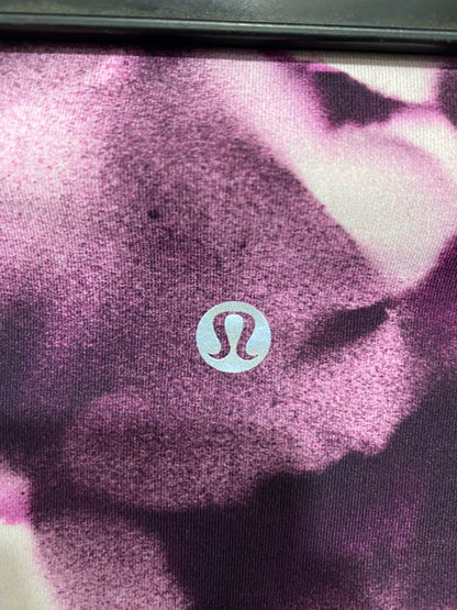 LULULEMON |S| WAIST 26| WOMEN'S PURPLE FLORAL PRINT HIGH-WAISTED CAPRI ATHLETIC LEGGINGS