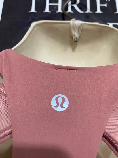 LULULEMON |S| BUST 15| WOMEN'S MAUVE PINK CROPPED RACERBACK ATHLETIC WORKOUT TANK TOP