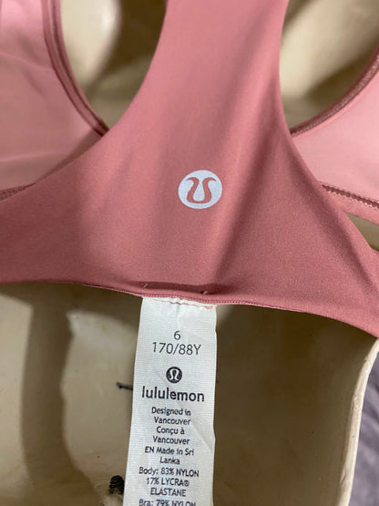 LULULEMON |S| BUST 15| WOMEN'S MAUVE PINK CROPPED RACERBACK ATHLETIC WORKOUT TANK TOP