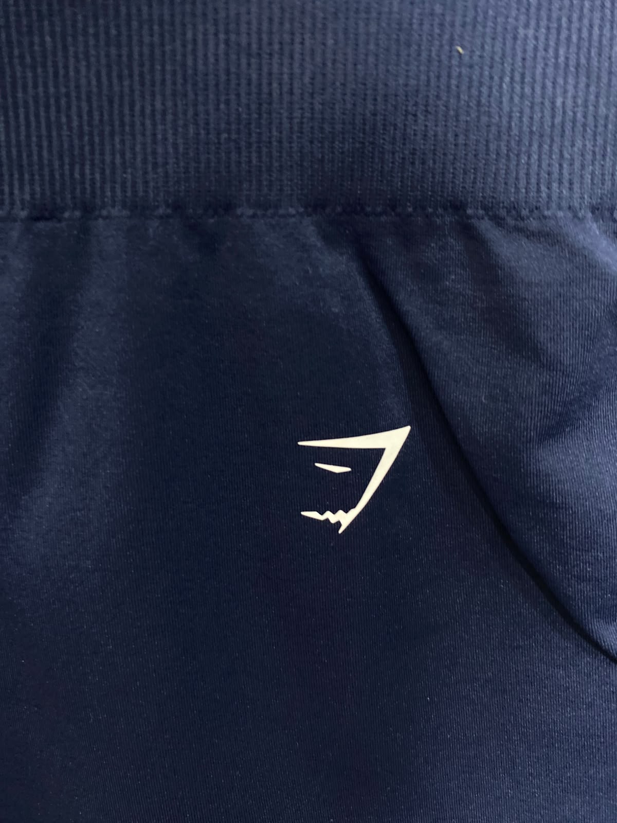 GYMSHARK |S| WAIST 26| WOMEN'S NAVY BLUE SEAMLESS HIGH-WAISTED WORKOUT SHORTS