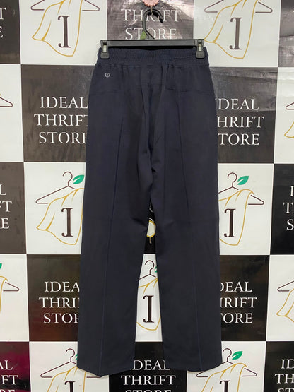 LULULEMON |XS| WAIST 24| WOMEN'S BLACK HIGH-WAISTED STRAIGHT-LEG ATHLETIC SWEATPANTS WITH DRAWSTRING