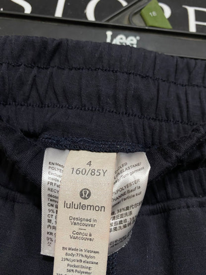 LULULEMON |XS| WAIST 24| WOMEN'S BLACK HIGH-WAISTED STRAIGHT-LEG ATHLETIC SWEATPANTS WITH DRAWSTRING