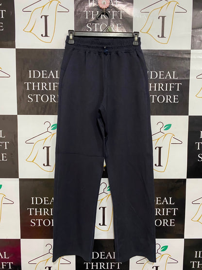 LULULEMON |XS| WAIST 24| WOMEN'S BLACK HIGH-WAISTED STRAIGHT-LEG ATHLETIC SWEATPANTS WITH DRAWSTRING