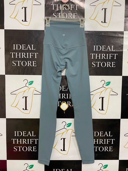 LULULEMON |XXS| WAIST 18| WOMEN'S DUSTY TEAL HIGH-WAISTED ATHLETIC WORKOUT LEGGINGS