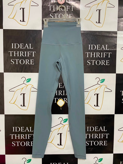 LULULEMON |XXS| WAIST 18| WOMEN'S DUSTY TEAL HIGH-WAISTED ATHLETIC WORKOUT LEGGINGS