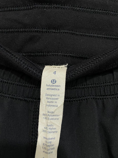 LULULEMON |S| WAIST 26| BLACK LIGHTWEIGHT ZIPPER-POCKET ATHLETIC TRACK PANTS