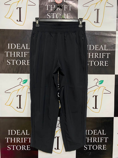 LULULEMON |S| WAIST 26| BLACK LIGHTWEIGHT ZIPPER-POCKET ATHLETIC TRACK PANTS