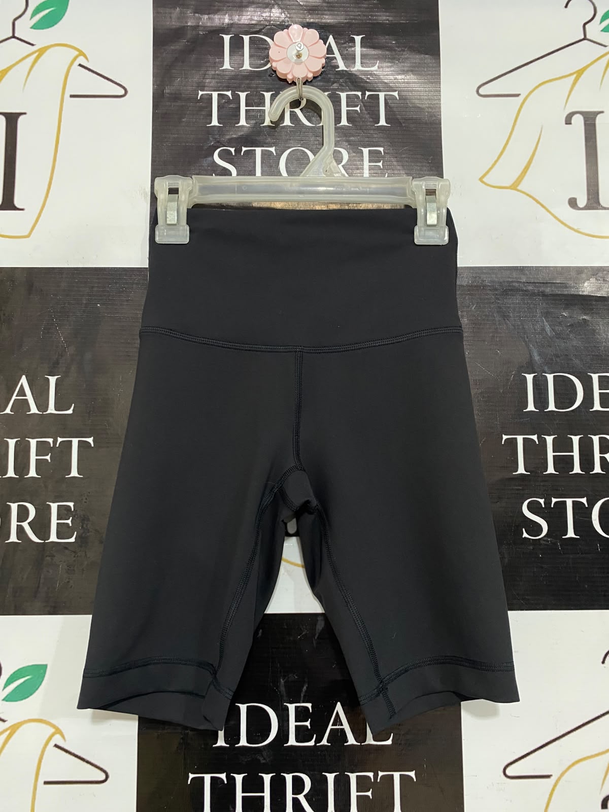 LULULEMON |XXS| WAIST 20| WOMEN'S BLACK HIGH-WAISTED MID-THIGH BIKER SHORTS