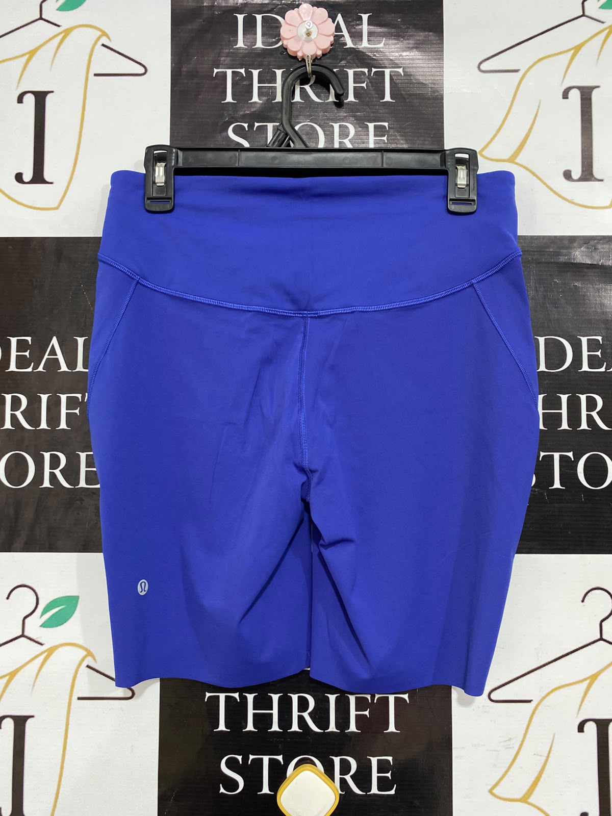 LULULEMON |M| WAIST 28| WOMEN'S VIBRANT ROYAL BLUE HIGH-WAISTED MID-THIGH BIKER SHORTS