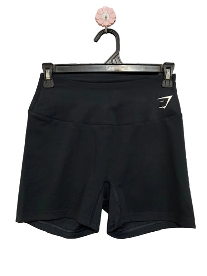 GYMSHARK |XS| WAIST 24| WOMEN'S BLACK HIGH-WAISTED ATHLETIC BIKER SHORTS