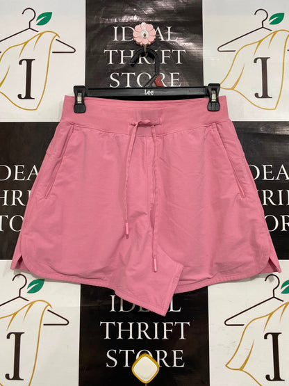 LULULEMON |S| WAIST 26| WOMEN'S DUSTY PINK HIGH-WAISTED DRAWSTRING RUNNING SHORTS WITH POCKETS
