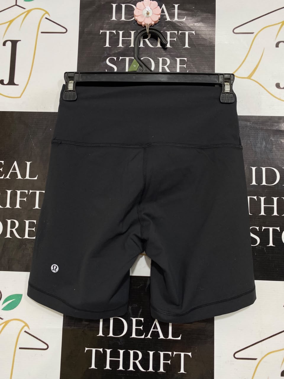 LULULEMON |XS| WAIST 24| WOMEN'S BLACK HIGH-WAISTED MID-THIGH BIKER SHORTS