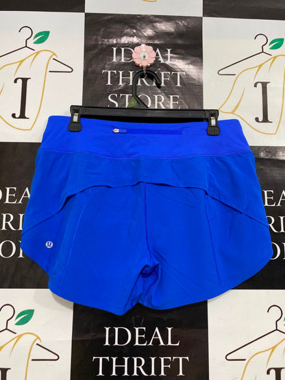 LULULEMON |L| WAIST 30| WOMEN'S VIBRANT ROYAL BLUE ATHLETIC RUNNING SHORTS