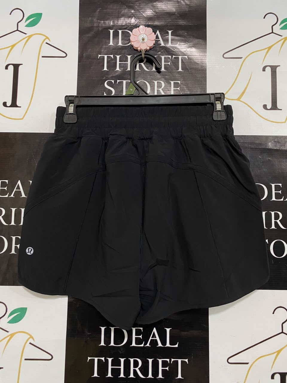 LULULEMON |S| WAIST 25| WOMEN'S BLACK HIGH-WAISTED ATHLETIC RUNNING SHORTS