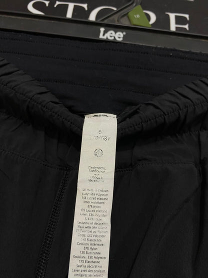 LULULEMON |S| WAIST 25| WOMEN'S BLACK HIGH-WAISTED ATHLETIC RUNNING SHORTS