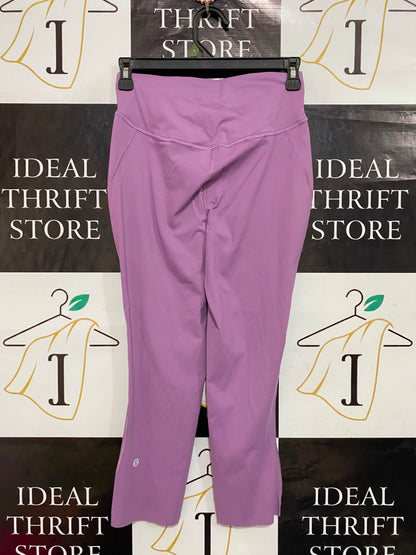 LULULEMON |XS| WAIST 24| WOMEN'S DUSTY MAUVE PURPLE HIGH-WAISTED ATHLETIC CROPPED LEGGINGS
