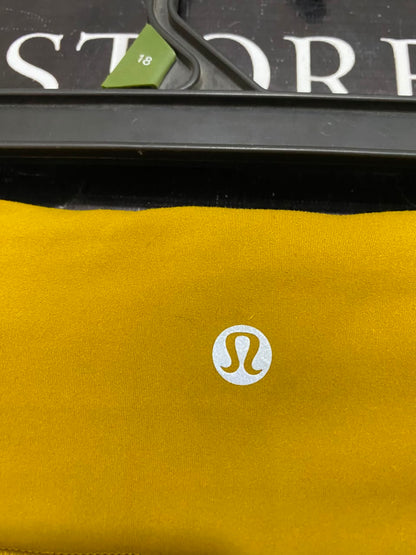 LULULEMON |XS| WAIST 23| WOMEN'S MUSTARD YELLOW HIGH-WAISTED ATHLETIC LEGGINGS WITH SIDE POCKETS