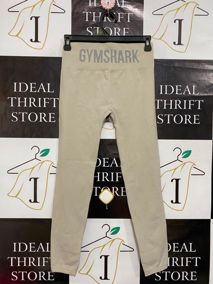 GYMSHARK |XS| WAIST 24| BEIGE SEAMLESS HIGH-WAISTED LEGGINGS
