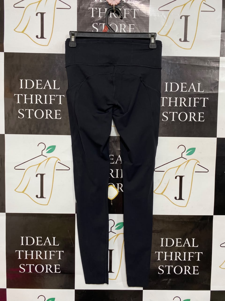 ALO |S| WAIST 26| BLACK HIGH-WAISTED BUTTON-FRONT WIDE-LEG PANTS