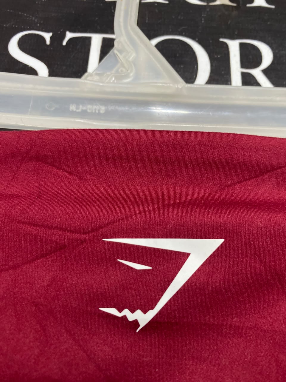 GYMSHARK |S| WAIST 21| MAROON RED HIGH-WAISTED ATHLETIC LEGGINGS