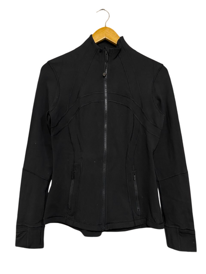 LULULEMON |S| BUST 17| CLASSIC BLACK DEFINE JACKET FULL-ZIP ATHLETIC TRACK JACKET WITH THUMBHOLES