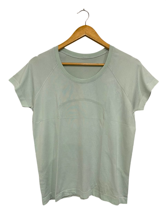 LULULEMON |S| BUST 18| SAGE GREEN SEAMLESS ATHLETIC WORKOUT SHORT SLEEVE T-SHIRT WOMEN
