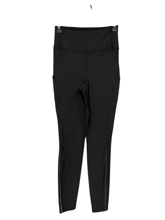 LULULEMON |XS| WAIST 24| WOMEN'S CLASSIC BLACK HIGH-RISE FULL-LENGTH ATHLETIC LEGGINGS WITH PIPING ACTIVEWEAR