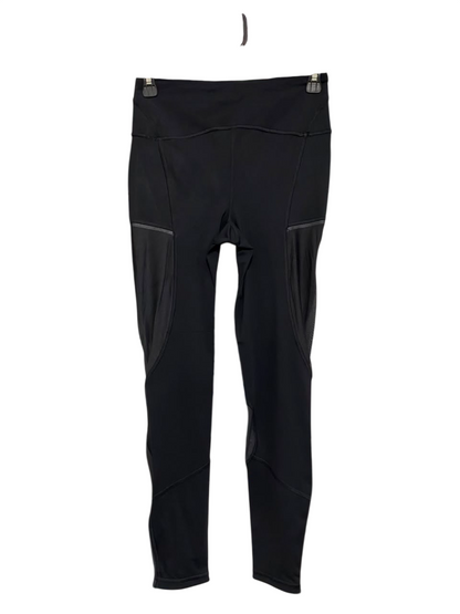 LULULEMON |XS| WAIST 25| WOMEN'S CLASSIC BLACK ATHLETIC PANELLED LEGGINGS WITH MESH ACCENTS ACTIVEWEAR