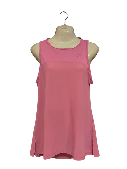 GYMSHARK |L| BUST 20| WOMEN'S DUSTY PINK ATHLETIC WORKOUT TANK TOP ACTIVEWEAR