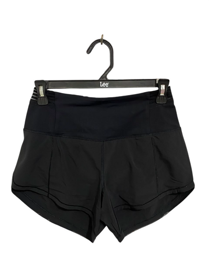 LULULEMON |XS| WAIST 24| WOMEN'S CLASSIC BLACK ATHLETIC RUNNING SHORTS HIGH-RISE ACTIVEWEAR