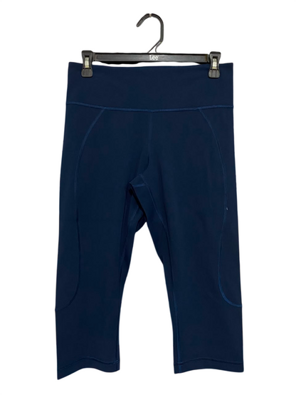 LULULEMON |S| WAIST 26| WOMEN'S NAVY BLUE CROPPED ATHLETIC LEGGINGS CAPRIS ACTIVEWEAR