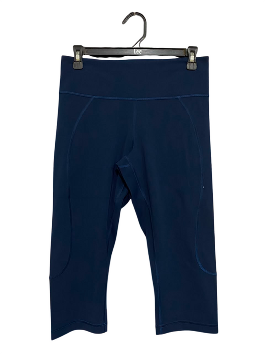 LULULEMON |S| WAIST 26| WOMEN'S NAVY BLUE CROPPED ATHLETIC LEGGINGS CAPRIS ACTIVEWEAR
