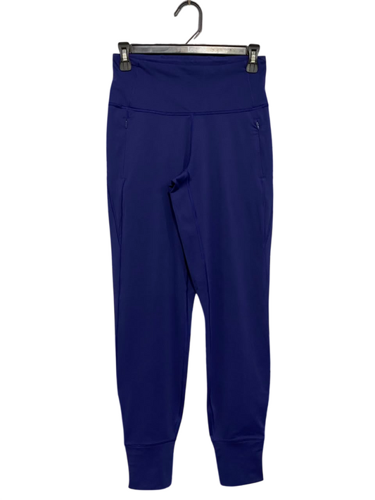 LULULEMON |S| WAIST 24| WOMEN'S ROYAL BLUE HIGH-RISE ATHLETIC JOGGERS WITH ZIP POCKETS ACTIVEWEAR