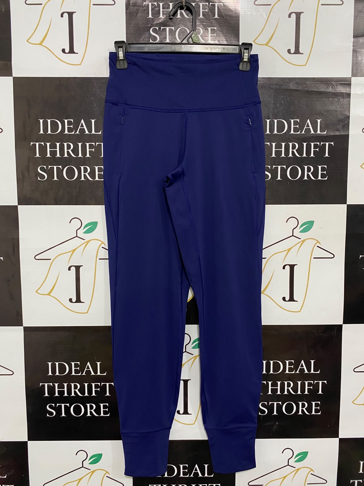 LULULEMON |S| WAIST 24| WOMEN'S ROYAL BLUE HIGH-RISE ATHLETIC JOGGERS WITH ZIP POCKETS ACTIVEWEAR