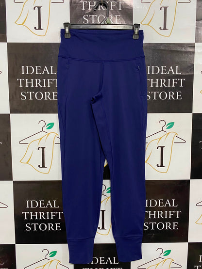 LULULEMON |S| WAIST 24| WOMEN'S ROYAL BLUE HIGH-RISE ATHLETIC JOGGERS WITH ZIP POCKETS ACTIVEWEAR