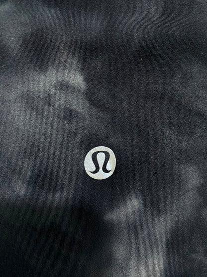 LULULEMON |XXS| WAIST 20| WOMEN'S BLACK AND GREY TIE-DYE WASH HIGH-RISE ATHLETIC LEGGINGS ACTIVEWEAR