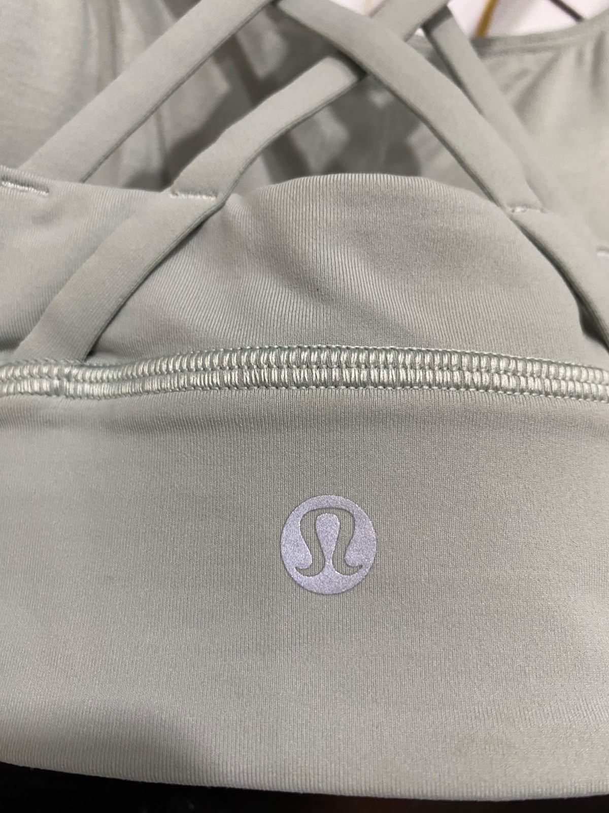 LULULEMON |XS| BUST 13| WOMEN'S SAGE GREEN MINT LONG-LINE ATHLETIC SPORTS BRA STRAPPY BACK ACTIVEWEAR