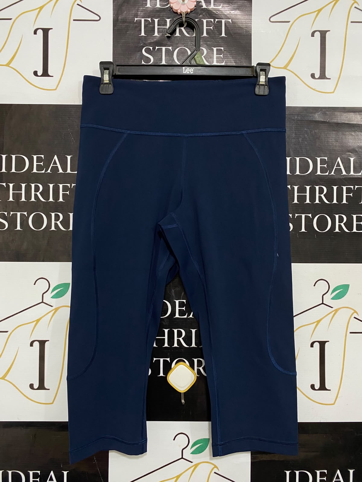 LULULEMON |S| WAIST 26| WOMEN'S NAVY BLUE CROPPED ATHLETIC LEGGINGS CAPRIS ACTIVEWEAR
