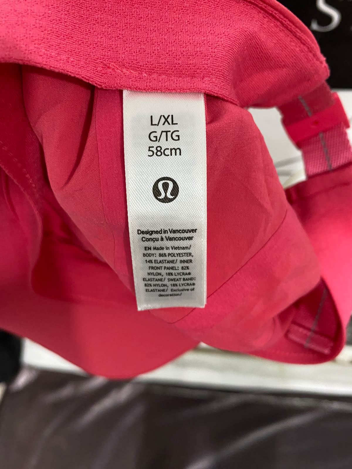 LULULEMON |L/XL| UNISEX HOT PINK "GOLD COAST" ATHLETIC BASEBALL CAP RUNNING HAT ACTIVEWEAR