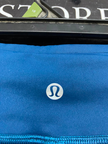 LULULEMON |M| WAIST 28| WOMEN'S TEAL BLUE CROPPED ATHLETIC LEGGINGS CAPRIS ACTIVEWEAR