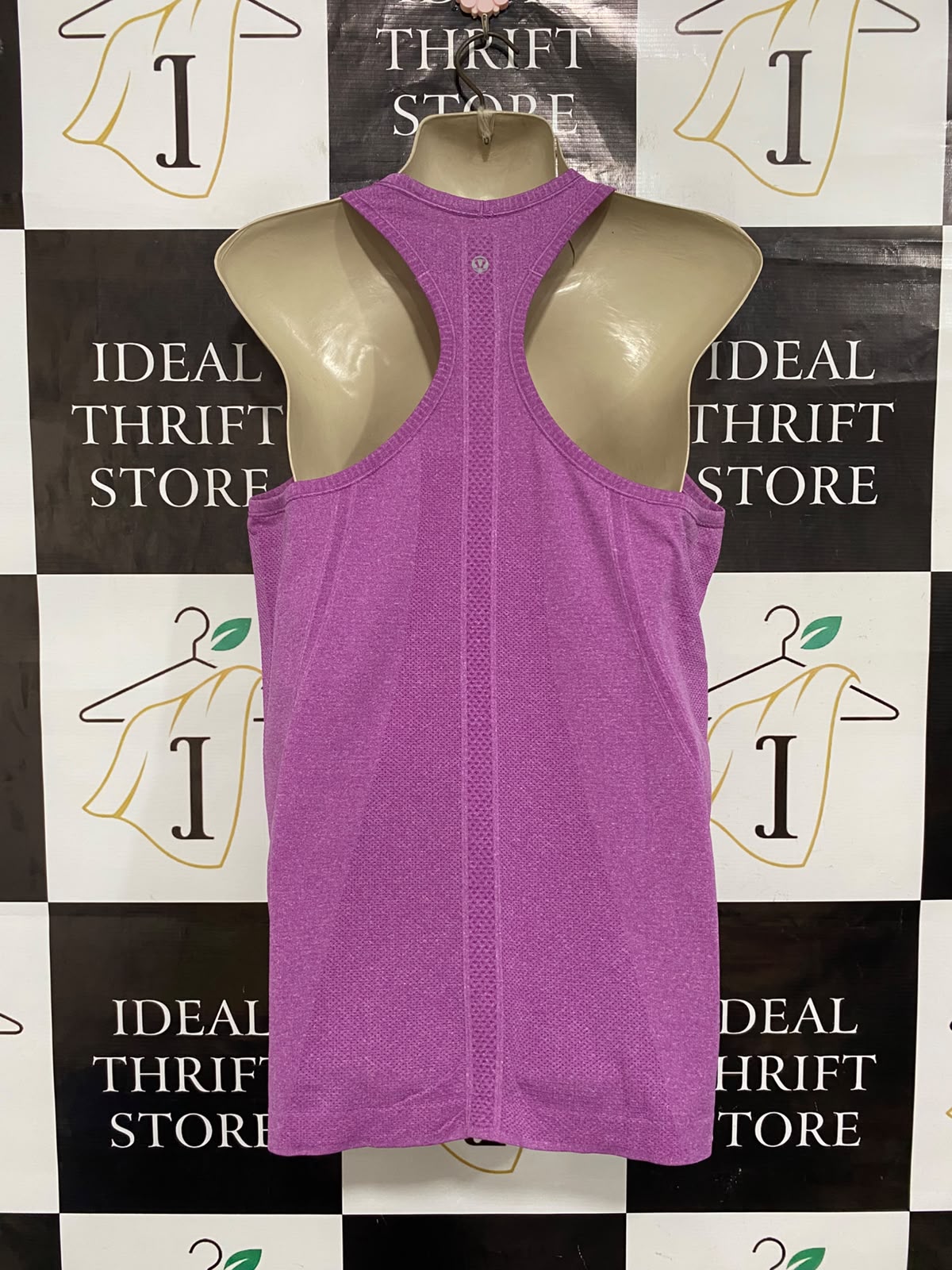 LULULEMON |M| BUST 18| WOMEN'S PINK HEATHERED SEAMLESS ATHLETIC TANK TOP RACERBACK ACTIVEWEAR