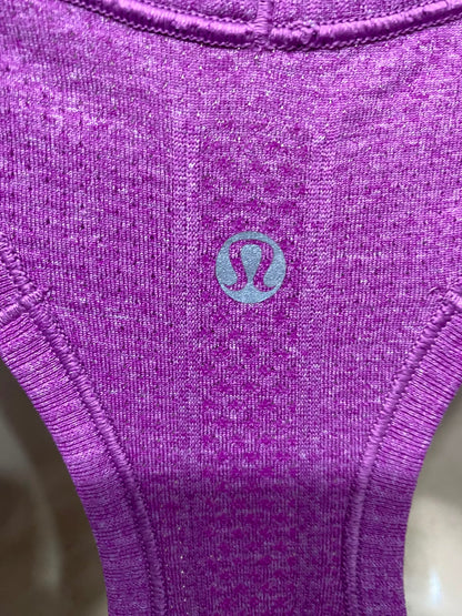 LULULEMON |M| BUST 18| WOMEN'S PINK HEATHERED SEAMLESS ATHLETIC TANK TOP RACERBACK ACTIVEWEAR