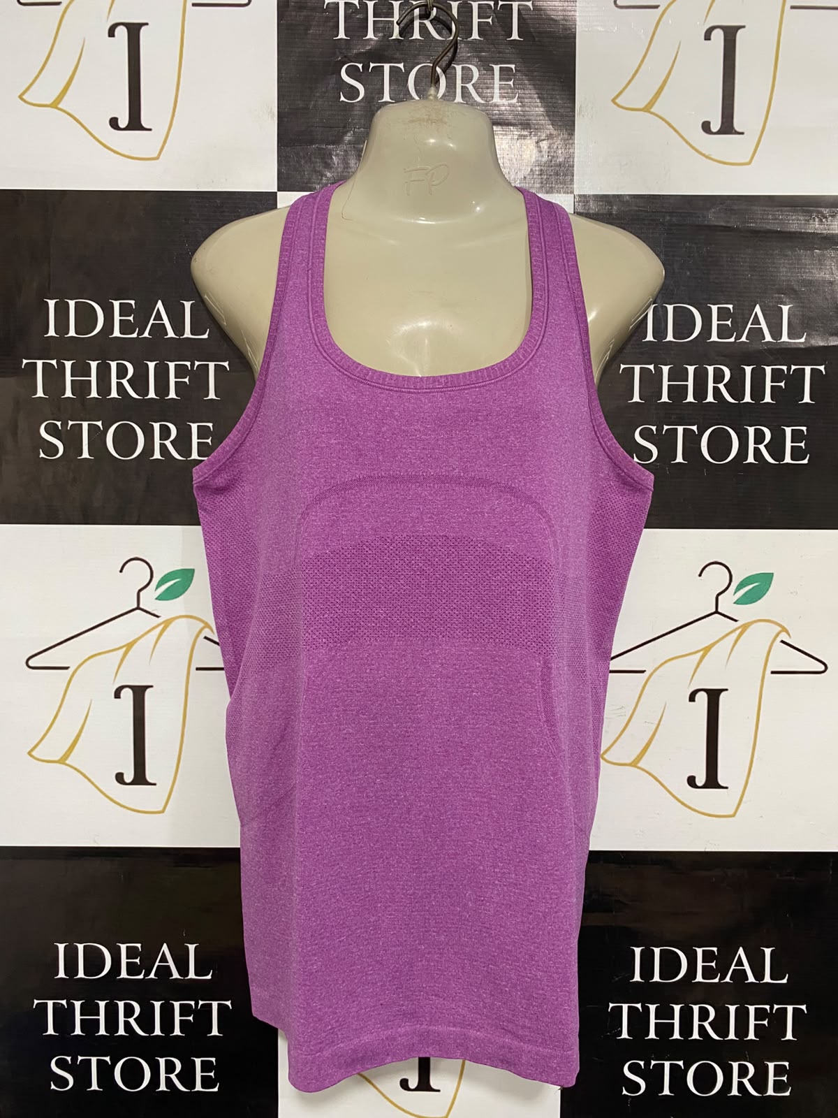 LULULEMON |M| BUST 18| WOMEN'S PINK HEATHERED SEAMLESS ATHLETIC TANK TOP RACERBACK ACTIVEWEAR