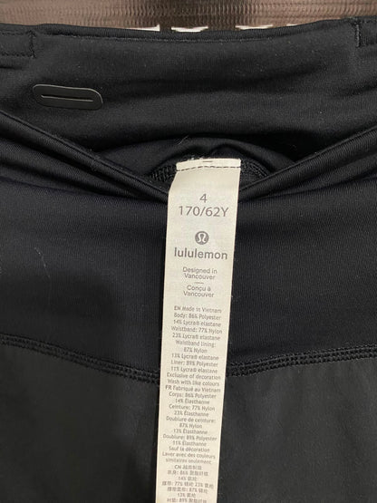 LULULEMON |XS| WAIST 24| WOMEN'S CLASSIC BLACK ATHLETIC RUNNING SHORTS HIGH-RISE ACTIVEWEAR