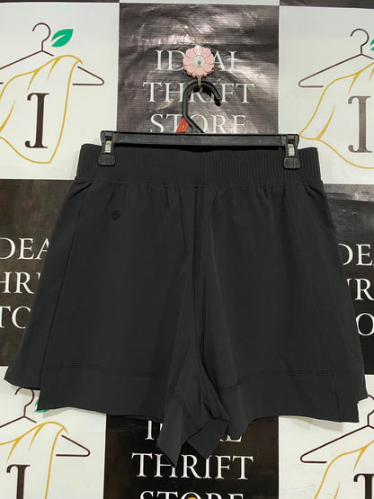 LULULEMON |M| WAIST 28| WOMEN'S CLASSIC BLACK ATHLETIC FLOWY RUNNING SHORTS ACTIVEWEAR
