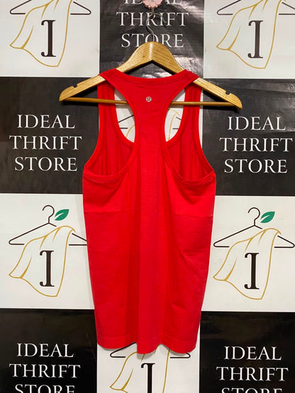 LULULEMON |S| BUST 15| WOMEN'S VIBRANT RED SEAMLESS ATHLETIC TANK TOP RACERBACK ACTIVEWEAR