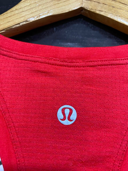 LULULEMON |S| BUST 15| WOMEN'S VIBRANT RED SEAMLESS ATHLETIC TANK TOP RACERBACK ACTIVEWEAR