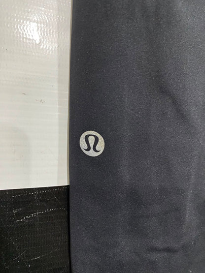 LULULEMON |S| WAIST 26| WOMEN'S CLASSIC BLACK ATHLETIC CROPPED LEGGINGS WITH SIDE POCKETS AND REFLECTIVE HEM DETAILS ACTIVEWEAR